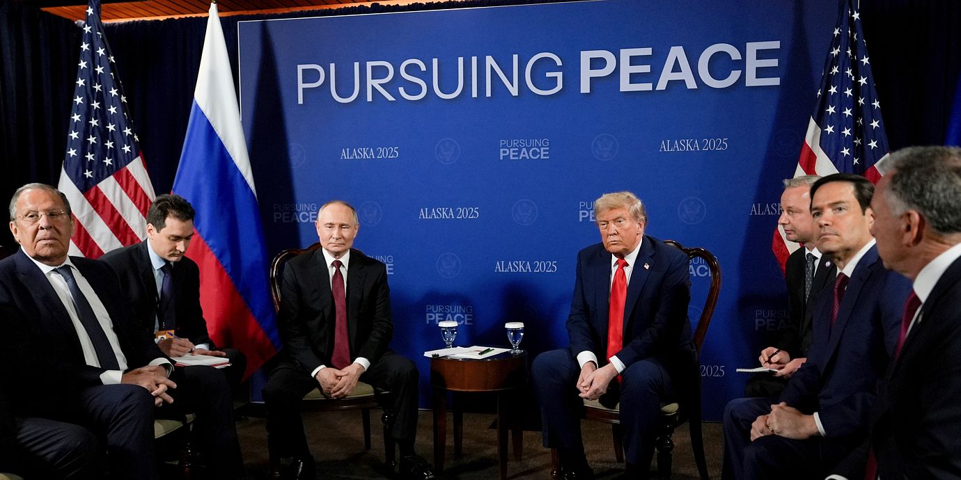 Putin och Trump i Alaska, 2025.