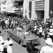 Arkivbild/Drotting Elizabeth på besök i Barbados 1966. 