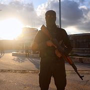 Kurdisk soldat i Syyien.