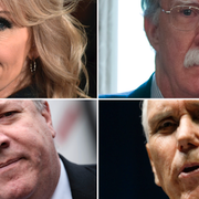 Kellyanne Conway, John Bolton, Mike Pompeo och Mike Pence.