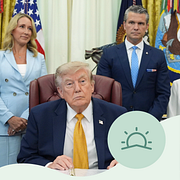 USA:s utrikesminister Donald Trump och försvarsminister Pete Hegseth.