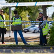 Platsen har undersökts av polisens tekniker.