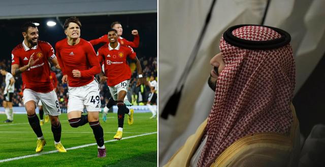 Manchester United/Mohammed bin Salman. Bildbyrån/AP