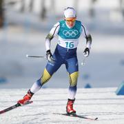  Hanna Falk under 10 km fristil i OS i Pyeongchang.