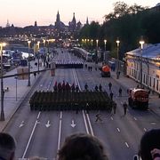Övning inför segerdagsfirandet i Moskva, 4 maj 2026.