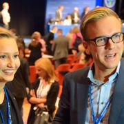 Ebba Busch Thor och Andreas Carlson, från Kristdemokraternas riksting 2013.