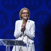 Vice partiordförande och finansminister Elisabeth Svantesson (M).