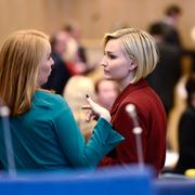 Annie Lööf (C) och Ebba Busch Thor (KD).