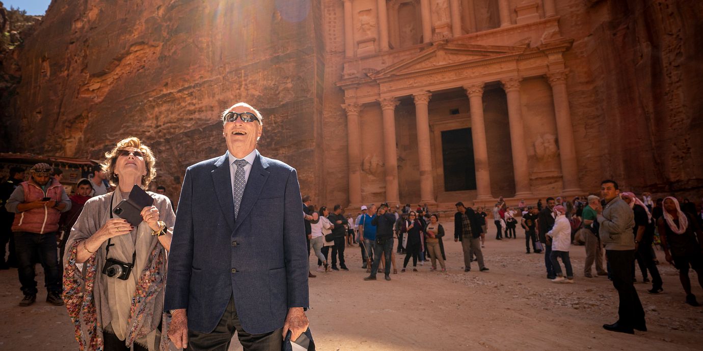 Det norska kungaparet i Jordanien för sex år sedan.