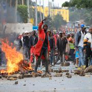 Demonstranter i Nairobi, Kenya