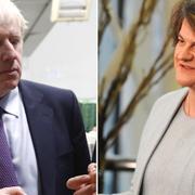 Boris Johnson och Arlene Foster.