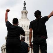 Protester i Washington.