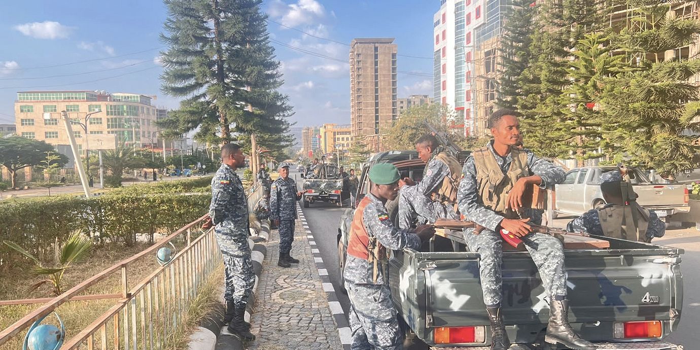 Etiopiens federala poliser i Tigray.