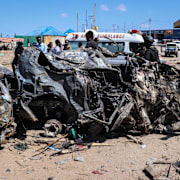 Stor förstörelse efter dådet.