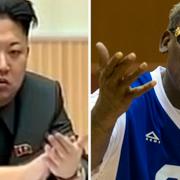 Kim Jong-Un och Dennis Rodman.