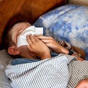 Arkivbild på en vabbande pappa.