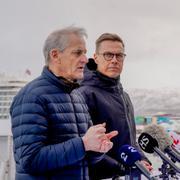 Jonas Gahr Støre och Finlands president Alexander Stubb.