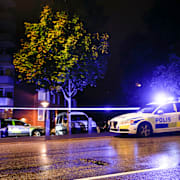 Avspärrningar i Farsta.