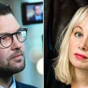 Sverigedemokraternas partiledare Jimmie Åkesson och debattören och författaren Ann Heberlein. Arkivbilder.