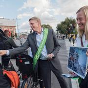 Bolund kampanjar tillsammans med Stockholms miljöborgarråd Katarina Luhr i samband med riksdagsvalet i höstas.
