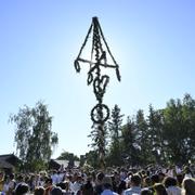 Midsommarfirande på Skansen.