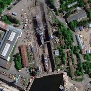 En satellitbild från amerikanska Vantor, som används av Ukrainas militär.