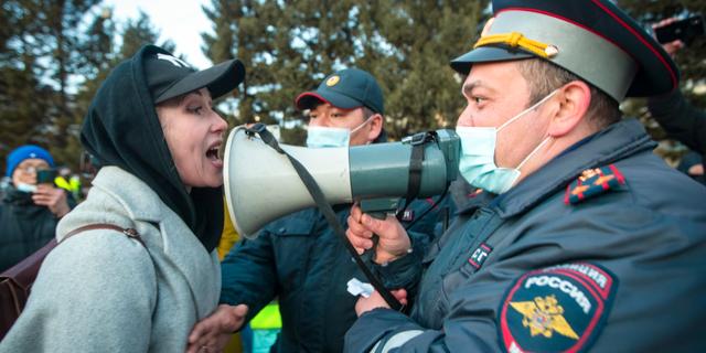 navalnyj-demonstration i staden Ulan-Ude. Anna Ogorodnik / TT NYHETSBYRÅN
