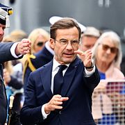 Statsminister Ulf Kristersson (M) förbereder sig på att ta emot Frankrikes president Emmanuel Macron i Stockholm på måndagen.