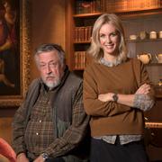 Leif GW Persson och Jenny Strömstedt i ”Brottsjournalen”.