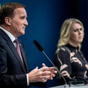 Statsminister Stefan Löfven och Socialminister Lena Hallengren. 