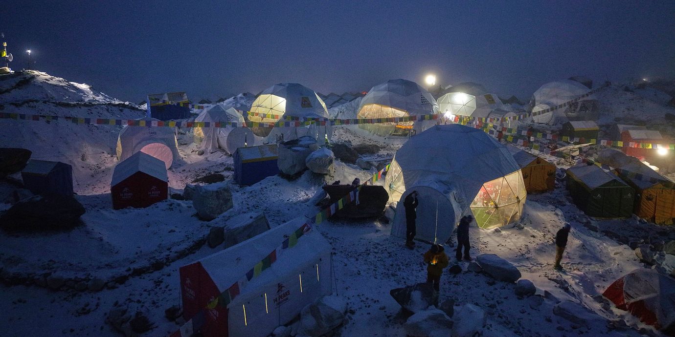 Base Camp i Nepal.