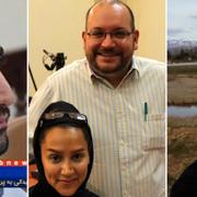 Amir Hekmati, Jason Rezaian och hans fru Yeganeh Salehi, Saeed Abedini.