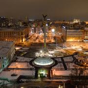 Arkivbild: Självständighetstorget i centrala Kiev.