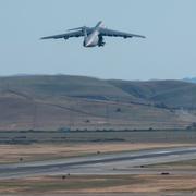 Travis Air Force Base utanför San Fransisco. Arkivbild.