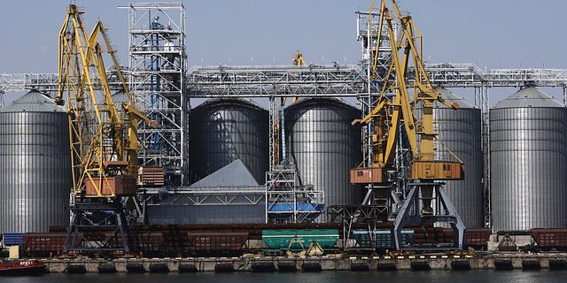 Spannmålssilos i Odesa.  Kostiantyn Liberov / AP