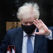Britain's Prime Minister Boris Johnson leaves Downing Street to attend the weekly session of Prime Ministers Questions at Parliament in London, Wednesday, Oct. 21, 2020.