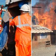 Bilder från tisdagen i migrantlägret i Calais