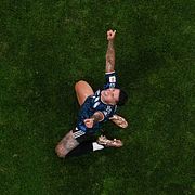 Argentinas Enzo Fernández måljublar i semifinalen.