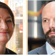 LO:s Susanna Gideonsson och Svenskt Näringslivs Mattias Dahl.