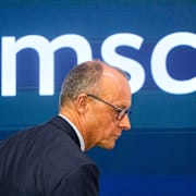 Friedrich Merz i München.