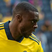 STOCKHOLM 20210905
Ken Sema under fotbollslandslagets vänskapsmatch mot Uzbekistan på Friends Arena. Sverige vann med 2-1.
Foto Fredrik Sandberg / TT kod 10080