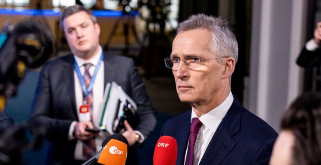 Natos generalsekreterare Jens Stoltenberg i Stockholm. Christine Olsson/TT