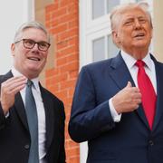 President Donald Trump och Storbritanniens premiärminister Keir Starmer.