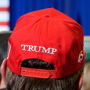 Trumpsupportar under ett kampanjmöte i december 2025.