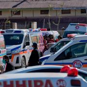 Ambulanser efter en tidigare attack i regionen, 13 mars.