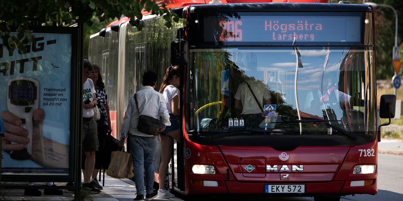 Arkivbild: SL-buss 206 på Lidingö. 