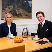 Andersson och Norlén på mötet.