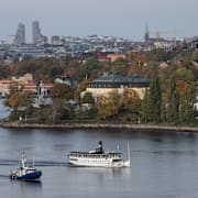 Djurgården sett från Finnberget. Arkivbild.