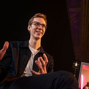 Arkivbild: Max Junestrand, vd och grundare av Legora, under techmässan Slush.