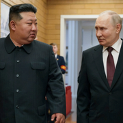 Vladimir Putin och Nordkoreas ledare Kim Jong-Un 